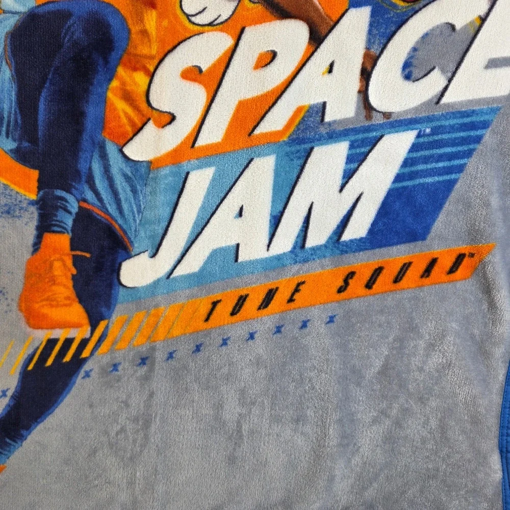 Space Jam A New Legacy LeBron James Bugs Bunny Tune Squad Fleece Throw Blanket
